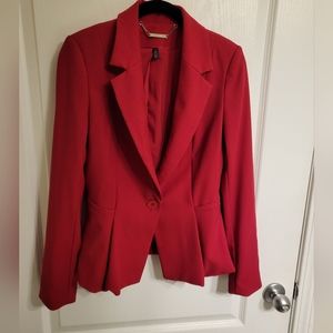 White House Black Market red jacket